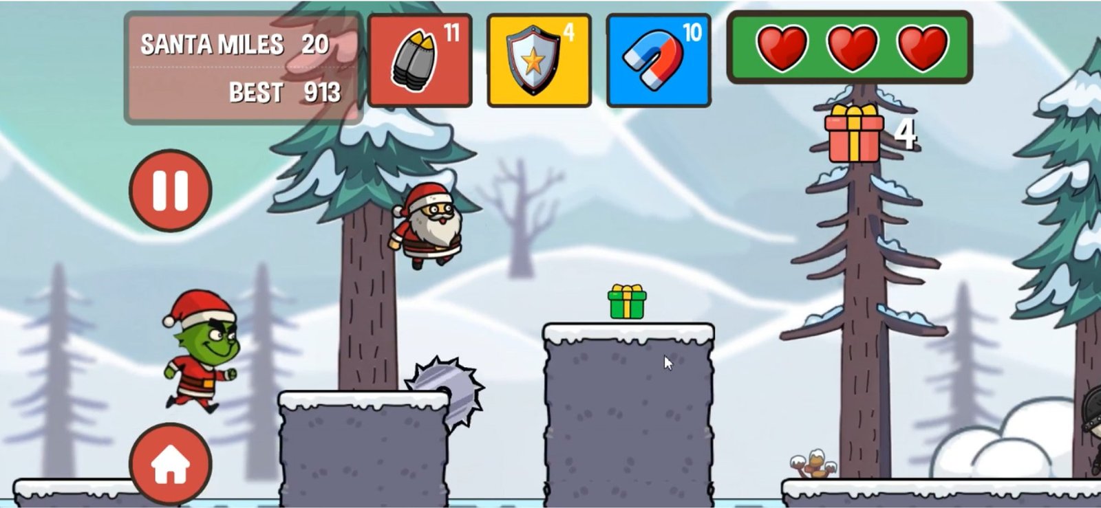 Santa On The Run — Beach — Jet Pack